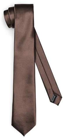 Ladeheid Klassische Herren Krawatte, glänzend, Perfekt für Büro & Festlichkeiten, Vielfältige Farben - Ideal für Geschäftsmeetings, Hochzeiten Größe 150cm x 7cm TMS-7