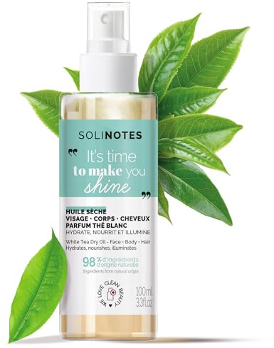 Huile Seche The Blanc Visage Corps Cheveux, 100 ml SOLINOTES