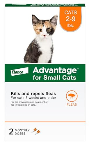 Advantage Topical Cat Flea Treatment and Prevention for Small Cats 2-9 lbs. | Apply Flea Drops Monthly | 2 Treatments
