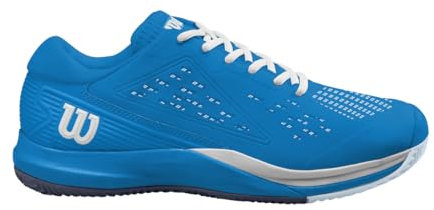 Wilson Rush Pro Ace Tennis Shoe for Clay Court, Men's, Size 9, French Blue/White/Navy Blazer