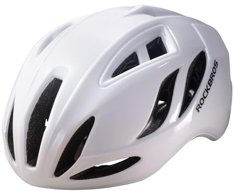 ROCKBROS Fahrradhelm Herren Damen Radhelm Rennradhelm 58-62cm Einstellbare Cityhelm Allround-Helm Belüftung Unisex Erwachsene
