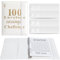 Jakiro 100 Umschläge Geld sparen Herausforderung Binder, Spar Challenges Geld Mappe Zum Sparen Frauen Männer, A5 Challenge Buch to Save $5.050 (Weiß)
