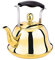 YSACJFD Bolli da Piano Cottura, 304 in Acciaio Inossidabile in Acciaio in Acciaio a Gas Cucina Induzia Gas Caffè Caffettiera per la Casa Infusiinfusiteapotta 3L/Oro/25,5 * 19,8 cm