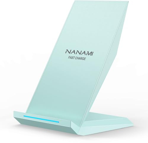 NANAMI Fast Wireless Charger, 15W Induktive Ladestation, Tisch Ladegerät | für iPhone 17 16 15 14 13 12 Pro 11 XS Max XR X 8 Plus,Kabelloses Schnell für Samsung Galaxy S26 S25 S24 S23 Google Pixel LG