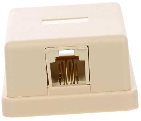 Gadpiparty Fach Telefonverteiler Mit Pc Anschlussdose Für Festnetz Oberflächenmontage Telefonadapter Für Einfache Installation Festnetzsplitter Telefonanschlussdose Für Heim Und Büro