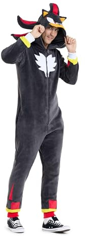 OppoSuits Einteiler für Erwachsene – Sonic, Knuckles & Shadow Onesies – Bequemer Overall für Fasching und Entspannen