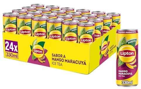 Lipton Mango maracuyá 330ml, Refresco de Té, Pack de 24 x 330 ml