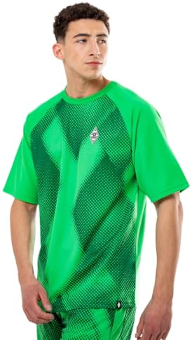Borussia Mönchengladbach Trainingsshirt „Performance“ Grün | Offizieller Fanartikel Fohlenshop | Gladbach Trainingsshirt für Sport & Freizeit