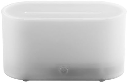 Flame Aroma Diffuser USB Powered Desk Humidifier With Colorful LED Lights For Home & Nosebleed Plugs (White, 14X6.5X7.35CM)