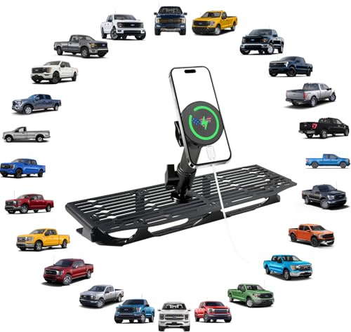 Batdiary F150 Magnetische Handyhalterung, kompatibel mit Ford Raptor Truck 2021, 2022, 2023, 2024, 2025, Ford F150 & 2021–2023, Ford Raptor LKW, Zubehör, Metall-Handyhalterung