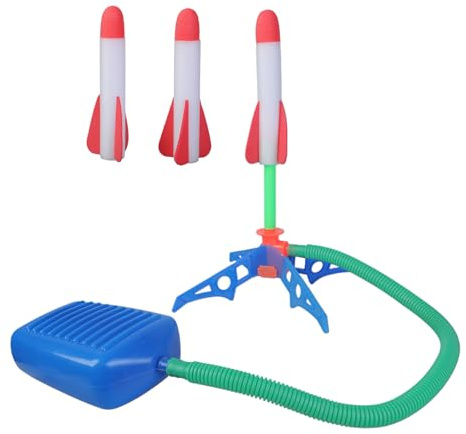 HDUBKHE Air Powered-rocket, Rocket-launcher, Stomp-rockets, Rockets-launcher, Airrockets Foot Pump-shoot Toy Sport Game, Jump Stamp Outdoor, Playset Pressed-shoot Pedal Game Air Planes