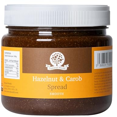 Nutural World - Smooth Hazelnut and Carob spread (1kg) Award Winning product