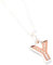 J&S Jewellery Initial Necklace in Rose Gold and Silver - Personalised Initial Necklace (Y)