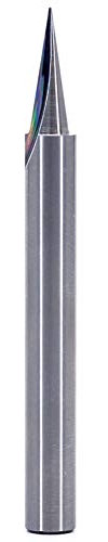 Yonico 14104q 18 Zero Point V Groove Engraving Solid Carbide Router Bit 1/4-Inch Shank