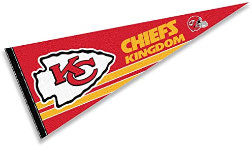 WinCraft Kansas City Chiefs Chiefs Kingdom Pennant Banner Flag