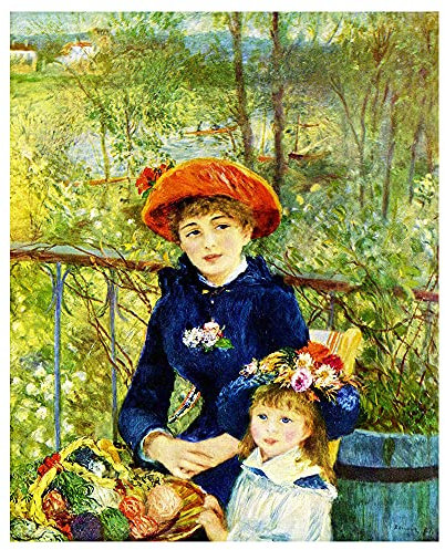 Legendarte - Kunstdruck auf Leinwand - Zwei Schwestern Pierre Auguste Renoir - Wanddeko, Canvas cm. 50x60
