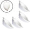 Pirhosigma Lot de 4 coupelles à sauce soja en porcelaine en forme de feuille pour dîner, pâtisserie, barbecue et cuisine