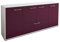 Lqliving Kommode Sideboard Eli, Korpus in Weiss matt, Front im trendigem Lila (180x79x35cm), inkl. Metall Griffen, Made in Germany