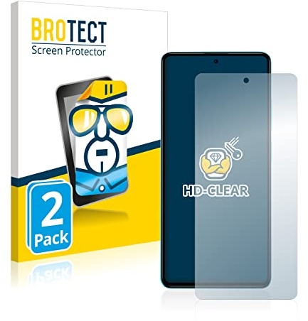BROTECT Schutzfolie für Xiaomi Poco X5 Pro | 2 Stück Transparenter Displayschutz Made in Germany Klare Displayschutz-Folie Clear Einfache Montage Case-Friendly