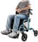 Leichtgewicht Faltbarer Rollator - Einfach Faltbar für Kofferraum klappbar Reise - Höhe verstellbar - Gehwagen - Laufhilfe - Gehhilfe