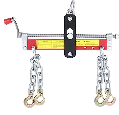 TaNeHaKi Motor Balancierer Motorträger Balancer Traverse Motorheber Motorkran Hebekran Traverse Werkstatt Kran Motorhalter Sicherheitshaken 900kg