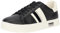 Armani Exchange Damen Cup Sole Mina, Back tab with and Metal Logo Detail on Side Sneaker, Black+ Off White, 40.5 EU