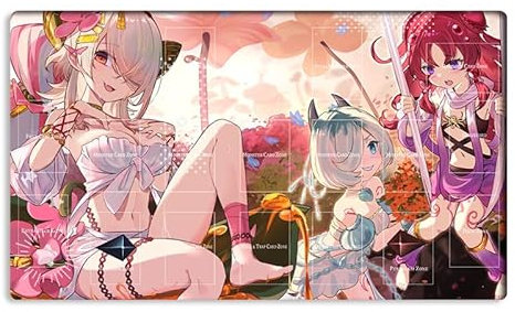 New Mlikemat Playmat Traptrix Girls TCG CCG OCG Sammelkartenspielmatte mit Zonen + Gratis Tasche (ZD014-541-A)