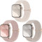 CeMiKa Geflochtenes Armband kompatibel mit Apple Watch Armband 40mm 38mm 41mm 42mm, Stoff Elastisches Sport Solo Loop Nylon Band für iWatch Series 10 9 8 7 6 5 4 3 SE Ultra 2 1,Herren Damen, 3 Stück