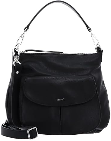 Abro Leather Dalia Hobo Bag Evelyn Black/Nickel