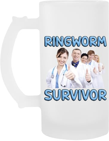 Ringworm Survivor Bicchiere Da Birra Trasparente Con Manico Bere Tazza