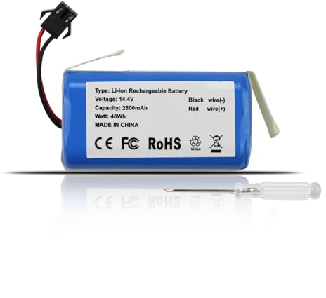 ANTIEE Vacuum Cleaner Batterie Compatible Avec LEFANT T700/M210P/M1/Venga VG RVC 3000 RoboVac 2800mAh, 14.4V Home Cleaner
