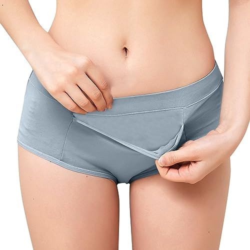 Periodenunterwäsche Teenager Starke Blutung Period Panties Sportunterwäsche Push Up Seamless Menstruationsunterwäsche Mädchen Damen Funktionsunterwäsche Menstruations Badeanzug Auslaufsichere Schwarz