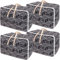SUNNOW 4 Pcs Large Storage Bag, 105L Moving Bags with Zips Large Duvet Storage Bag Clothes Storage Bags Underbed Storage Box for Clothes, Pillows, Bedding, Blankets, Christmas Storage Containers