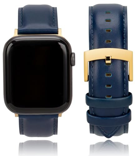 CORROPELLE Cinturino Pelle Compatibile con Apple Watch 49mm 46mm 45mm 44mm 42mm Uomo e Donna, Elegante Cinturini Orologi Ricambio Vera Pelle Cinturino per iWatch 10 9 8 7 6 5 4 3 2 1 Ultra2 1 SE2 1