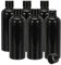 PATIKIL Travel Bottles with Screw Cap, 6 Pcs 3.4Oz(100ml) Leak Proof Refillable Empty Dispenser Container Squeeze Bottle with PP Screw Lid for Shampoo Toiletries Lotion Cream, Black