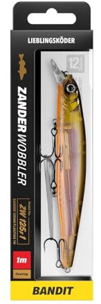 Lieblingsköder Zanderwobbler 125mm 20g - Wobbler zum Zanderangeln, Farbe Lieblingsköder:Bandit