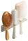 Porte-sèche-Cheveux, Support de Brosse à Cheveux, 2pcs Organisateur de Brosse à Cheveux Claire avec 3 Trous, Organisateur de Support de Brosse à Cheveux adhésif Mural