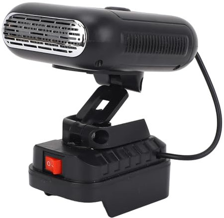 Battery Powered Heater 90 Degree Flip 2 Temperatures Portable Space Heater 2xUSB Portable Space Heater for BL1830 BL1850 BL1840 BL1845 BL1815 BL1820 BL1860B Home Bedroom Office