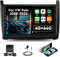 4G+64G CAMECHO Autoradio Android per VW Volkswagen Polo 2008-2020 con Navi Carplay Android Auto, 9 Pollici Touch Radio 2Din con GPS WiFi Bluetooth FM/RDS Radio SWC Retrocamera&MIC