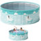 Piscina plegable | sin inflar piscina plegable para niños - accesorios de natación piscina infantil, bañera para niños pequeños adultos familias diversión perros casa jardín juguetes acuáticos
