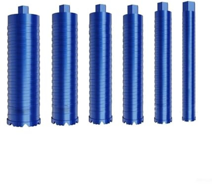 Lochöffner Beton-Kernbohrer Trocken- und Nassbohrfähigkeit, Zum Bohren von roten Ziegelwänden Hohlziegelwänden Fliesenwänden hochwertigem Zement, 56 mm, Blau