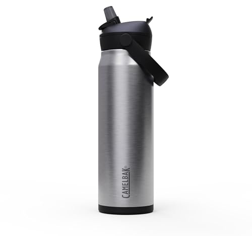 CamelBak Thrive Flip Straw Stainless Steel Water Bottle 25oz, Stainless | Clean, Easy Sipping On the Go, Spill‑Resistant Confidence, Cold Drinks Without Condensation, Built to Move With You