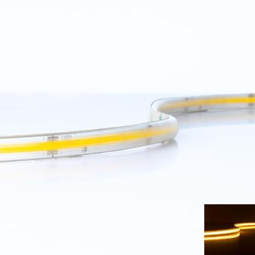 LongLife LED COB 230V LED Streifen 10W/m 360LED/m 10mm - Lichtfarbe: Warmweiß 2700K - Länge: 50M