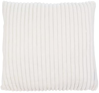 Gözze - Kuschelweicher Kissenbezug in Cord Optik, 2er Set, 50 x 50 cm - Wollweiß