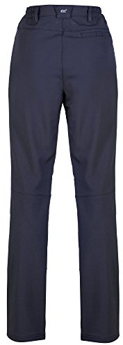 Regatta Women Fenton Water Repellent And Wind Resistant Softshell Short Leg Trousers - Navy, Size 18