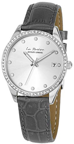 Jacques Lemans DamenArmbanduhr Analog Quarz Leder LP-133J