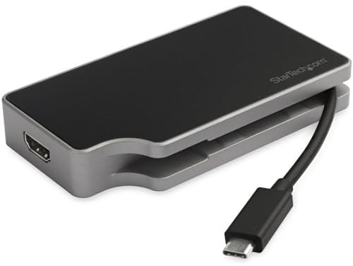 StarTech.com Adattatore Multi-porta USB-C con HDMi e VGA - 1x USB-A - 95W PD 3.0 - 4K - 1xA - GbE - Adattatore USB-C Portatile