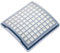 vhbw filtro compatibile con Miele S157 Allergy Control, S163, S163 Electronic 1400, S163 Mondia 1200 aspirapolvere - filtro HEPA aria di scarico bianco/azzurro