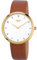 Boccia Damen Analoger Quarz Uhr mit Echtes Leder Armband 3309-06