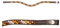 Stirnband Sparkle, W, braun, braun-weiße Steine